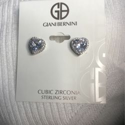 Earrings Sterling Silver Cubic Zirconia