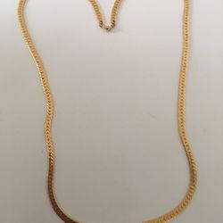 22 Inches  Gold Plated Necklace 