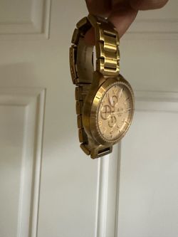 Armani Exchange 10 atm Gold chronograph watch