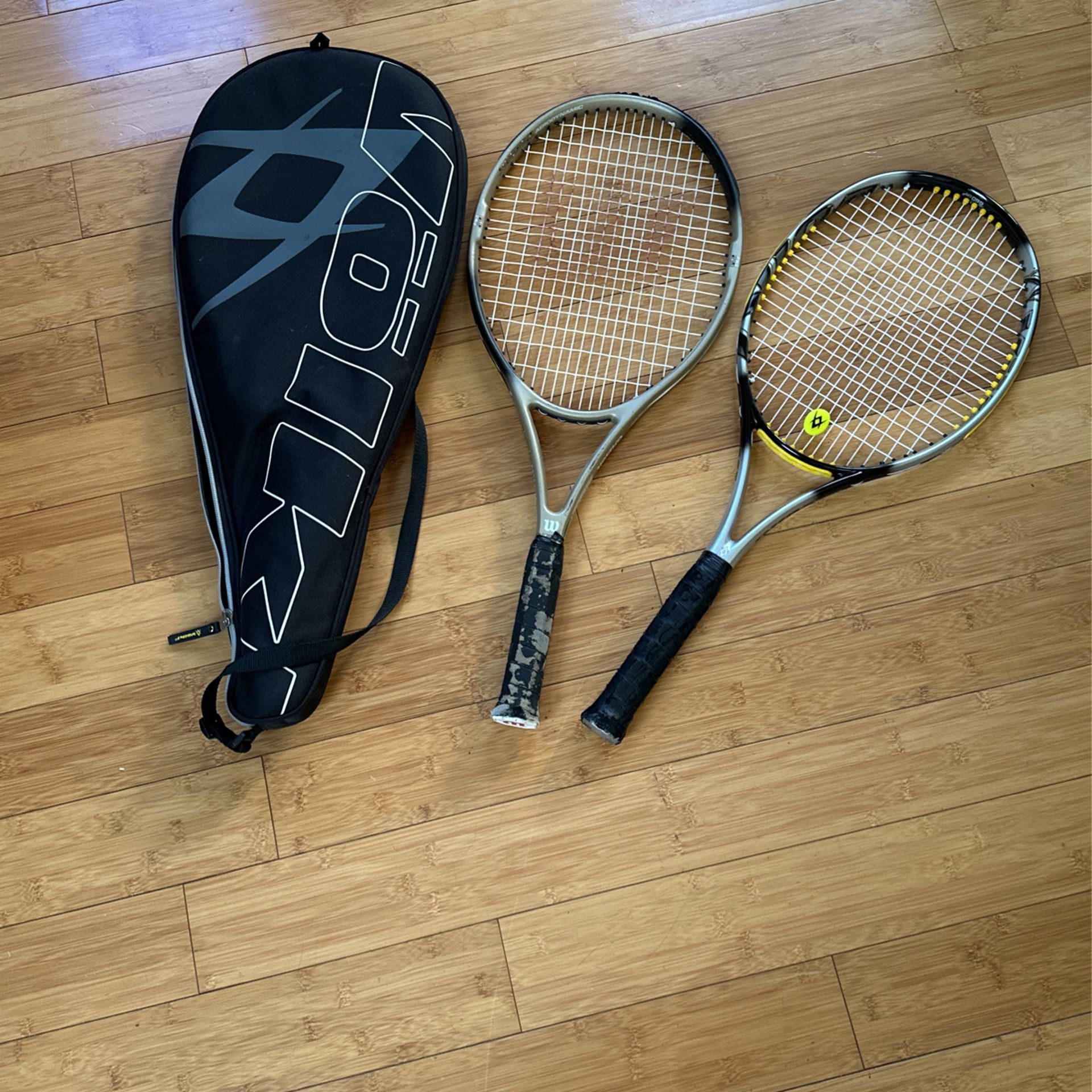 Tennis Rackets And Bag 