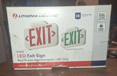 Lithonia Lighting Contractor Select Integrated LED White Exit Sign