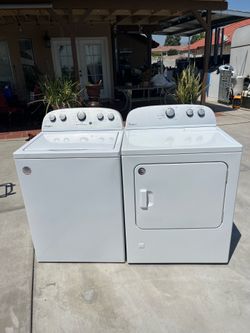 Whirlpool Washer and Dryer gas heavy duty super capacity good condition delivery and installation available