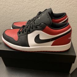 Jordan 1 Low Bred Toe 10.5