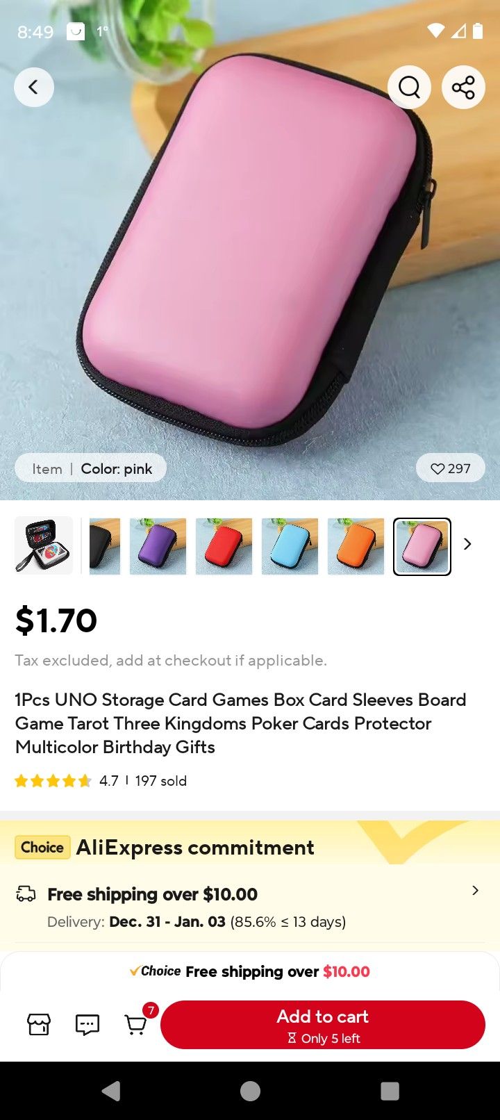 Sale 1pcs Uno Storage Card Games Box Card Sleeves Board