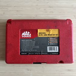 Mac Tools 33 piece Long Power Bit Set