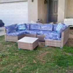 Seven Piece Modular Patio Sofa Set Outdoor Patio Furniture Brand New 7-piece Patio Couch Patio Sofa 🆕🛺🚎🆕