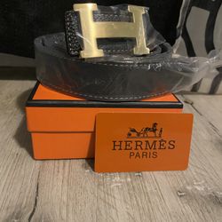Gold Hermes Buckle Belt