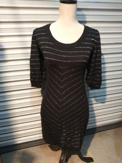 XOXO Collection Black and Silver Dress