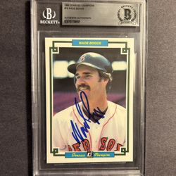 1984 Donruss Champions #16 Wade Boggs 2nd Yr. signed.Beckett Authenticated Autograph. Negotiable 