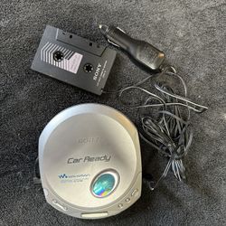 Sony Car Cd Portable Player With Original Accessories. 