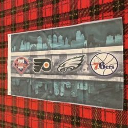 Brand New Philadelphia Area Teams Flag 