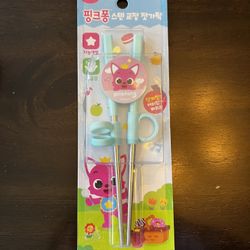 Pinkfong Kids Training Chopsticks For Left And Right Handed Use