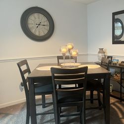 4 Chairs Dinning High Top Table