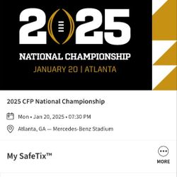 College Football Championship 2 Tickets Instant Transfer 