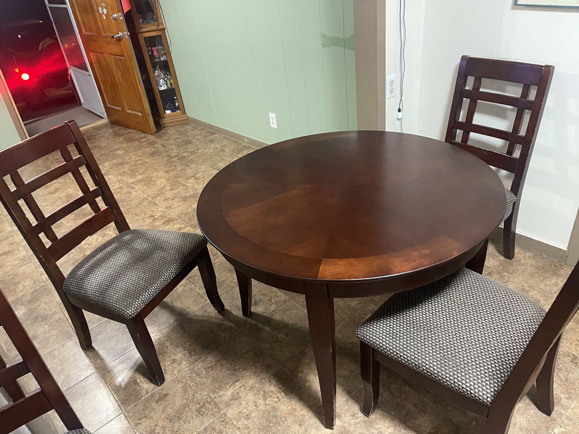 Solid Wood Dining Table And Chairs