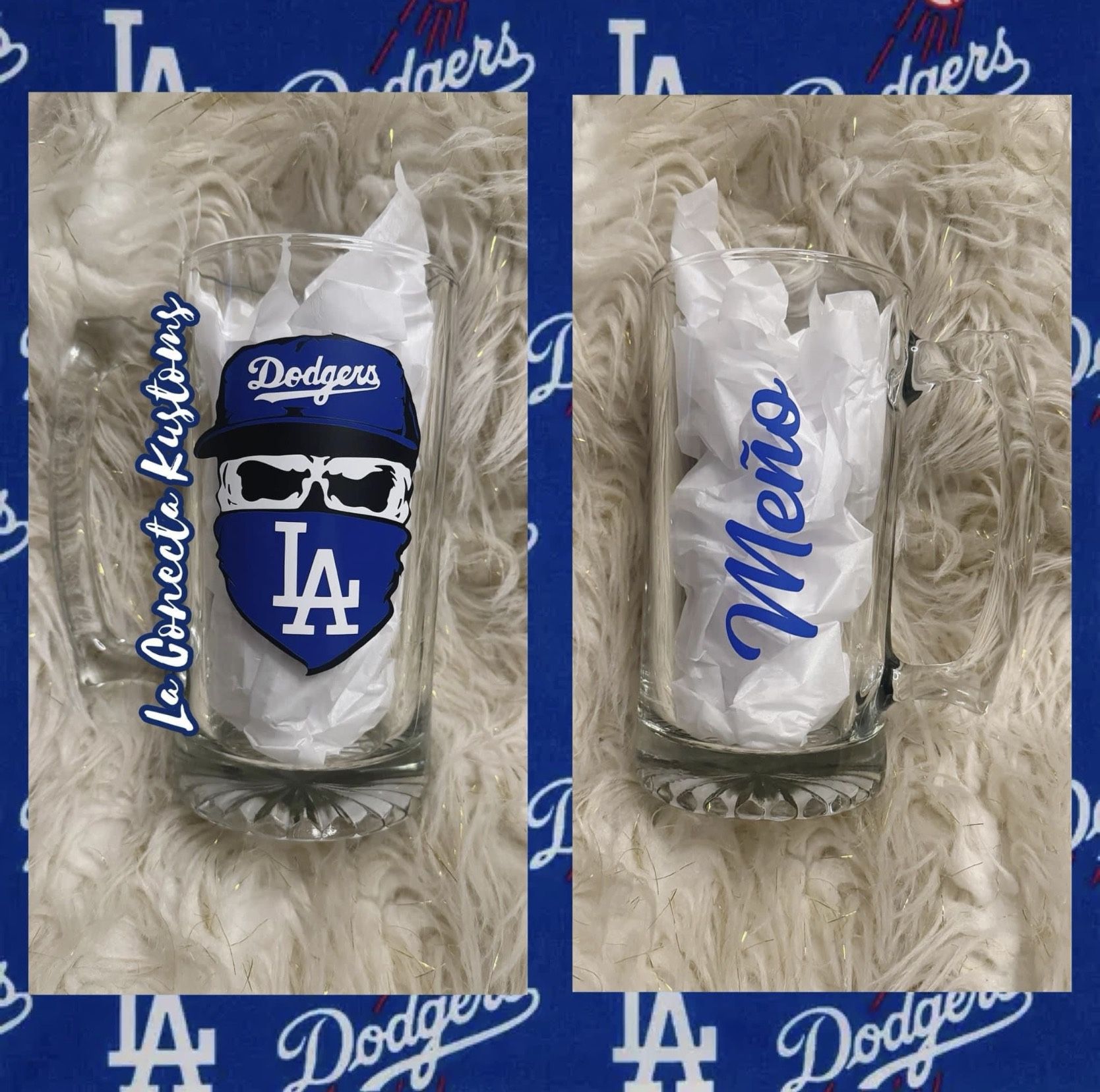 Brand new custom los angeles dodgers Sports beer mug.