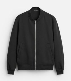Zara Black Bomber Jacket Men's Unisex