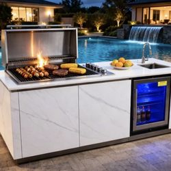 Brand new bbq island