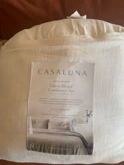 Casaluna Heavyweight Linen Blend Comforter Set Full/Queen
