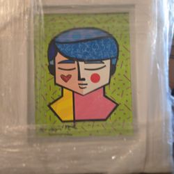Britto, "Grant" Hand Signed Limited Edition Giclee on Canvas