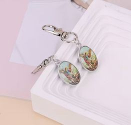 Saint Michael Archangel Keychain