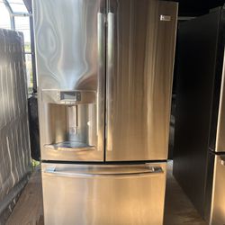 Ge Profile French Door Refrigerator 60 day warranty/ Located at:📍5415 Carmack Rd Tampa Fl 33610📍 