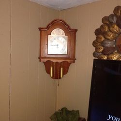 Tempus Figit Corner Wall Clock