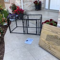 48” deep dog cage x 2 ft length x 2 ft height 