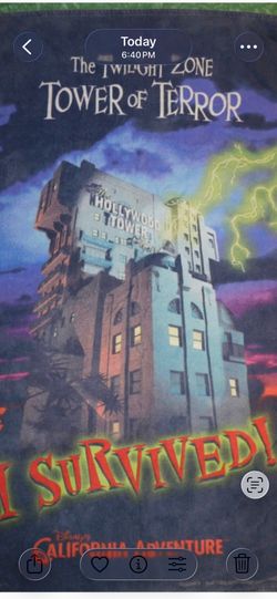 Tower of terror vintage retired beach towel