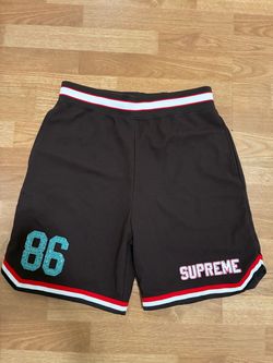 Supreme Crocodile Appliqué Mesh Athletic Shorts