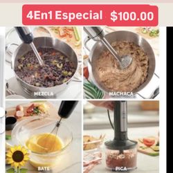 Batidora Manual 4En1 Muele Bate Machaca Y Pica Especial $100.00 Princess House Ventas Finales 