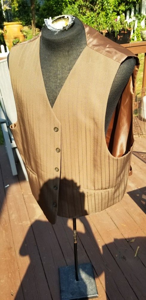 Men's Light Brown 3-piece Suit