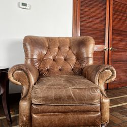 Distressed Accent Chair, Reclines