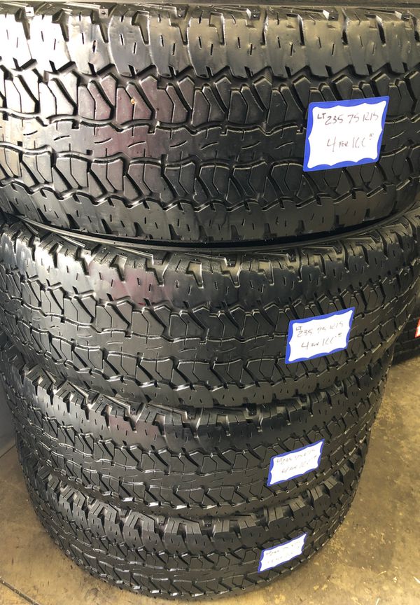 set-of-4-used-tires-235-75-15-firestone-free-install-balance-for-sale