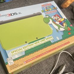 New Nintendo 3ds Xl Super Mario World Like Green Cib