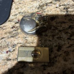 Estée Lauder Vintage Makeup And A Vintage Cigar Cutter