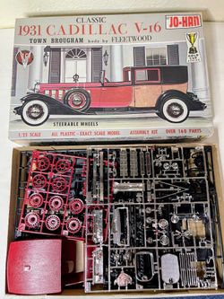 Jo-Han 1:25 scale plastic model, 1931 Cadillac. $45.00