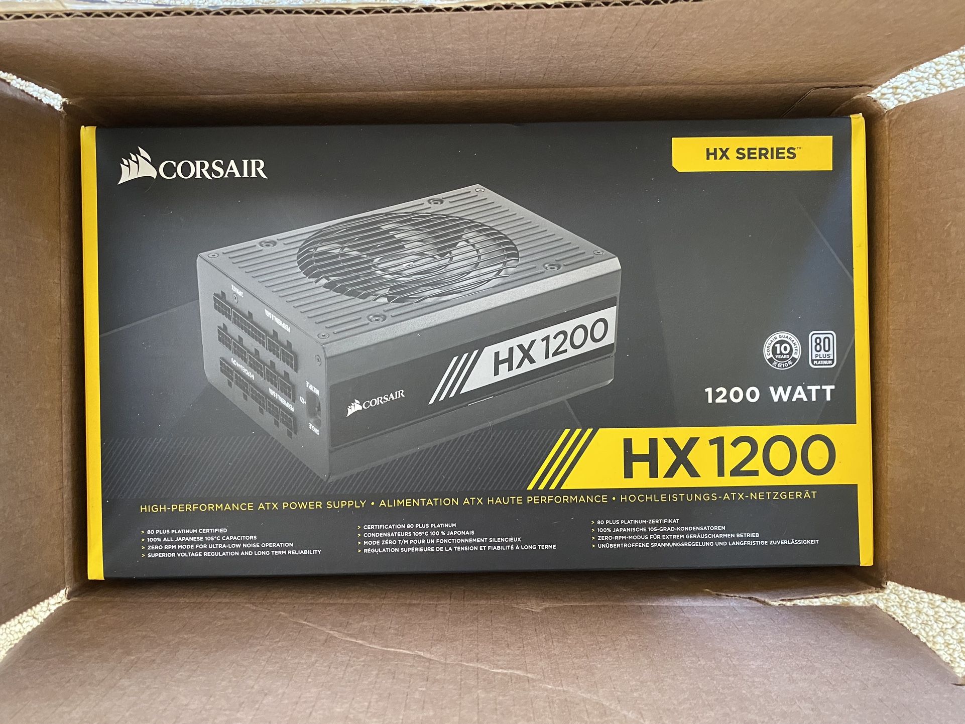 Corsair HX 1200 Watt High Performance ATX Power Supply