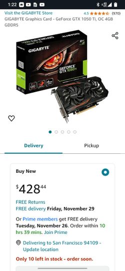 GeForce GTX 1050 Graffics Card