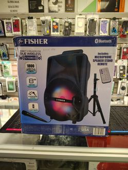 Party Speaker small with mic 🎤 controller and speaker stand remote brand new - just for $69