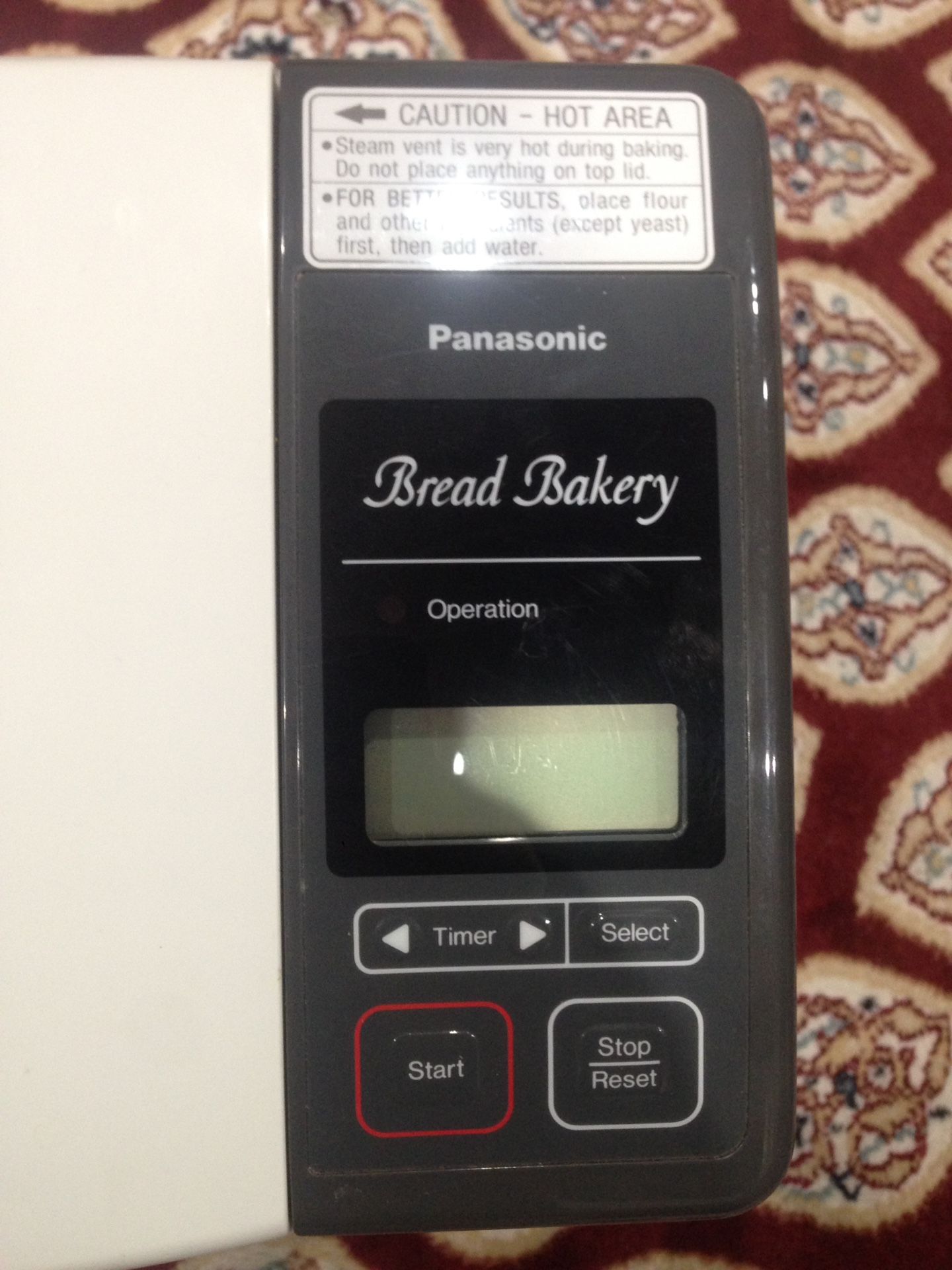 Panasonic Bread Maker.