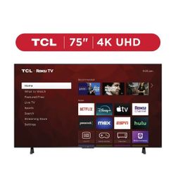 TCL 75” Class S4 4K UHD HDR Smart TV 75s451