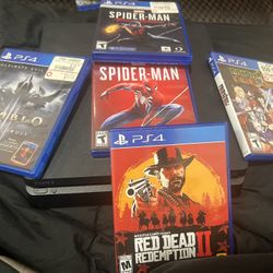 PS4 Slim With Some Games 