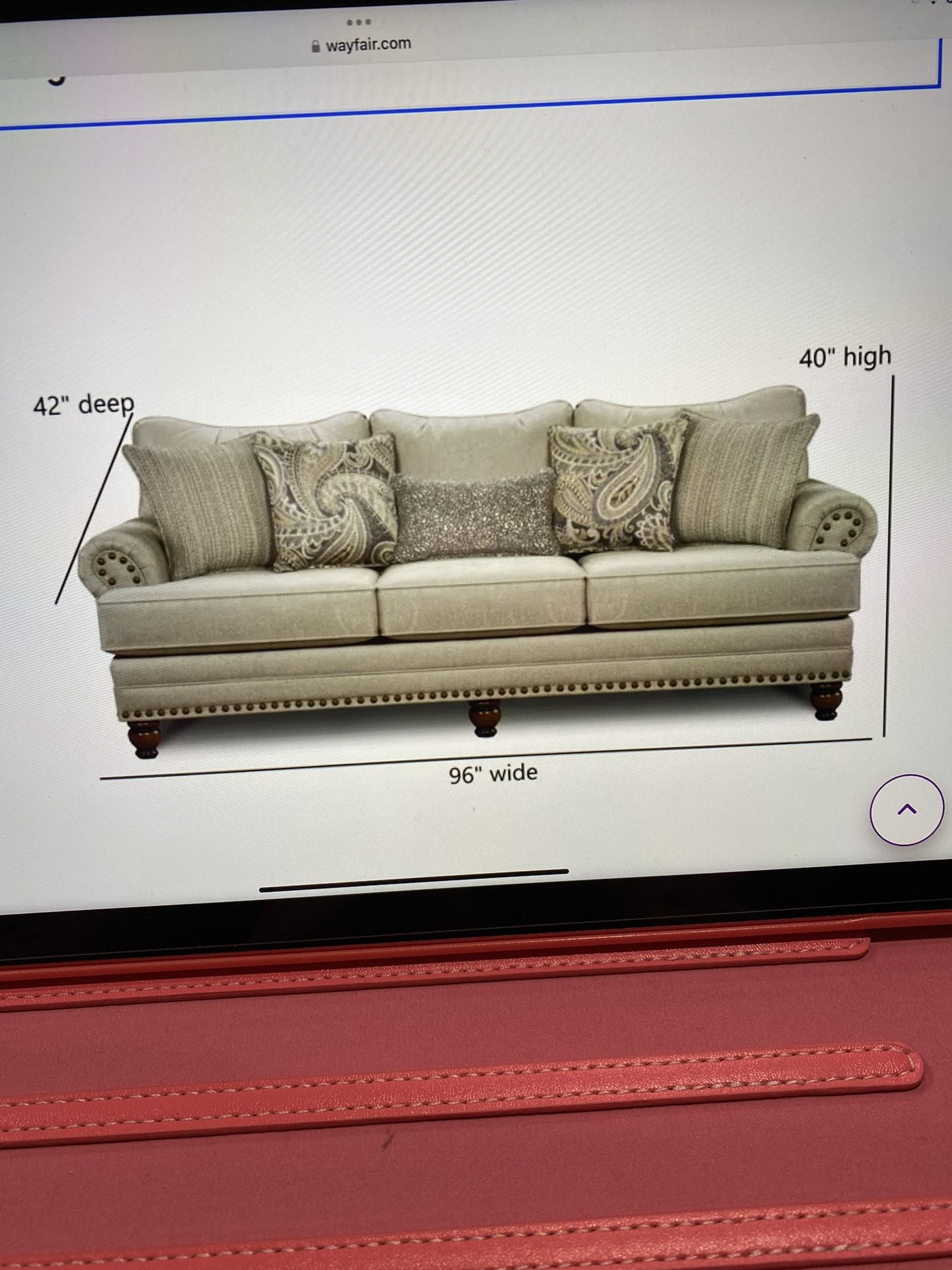 Sofa In A Living Room Hardly Used