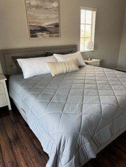 King Size Bed Frame with Mattress
