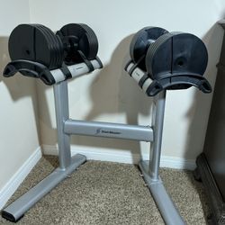 Twistlock Adjustable Dumbbells  With Stand