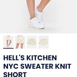 Hells Kitchen NYC Sweater Knit Shorts Spirit Jersey 