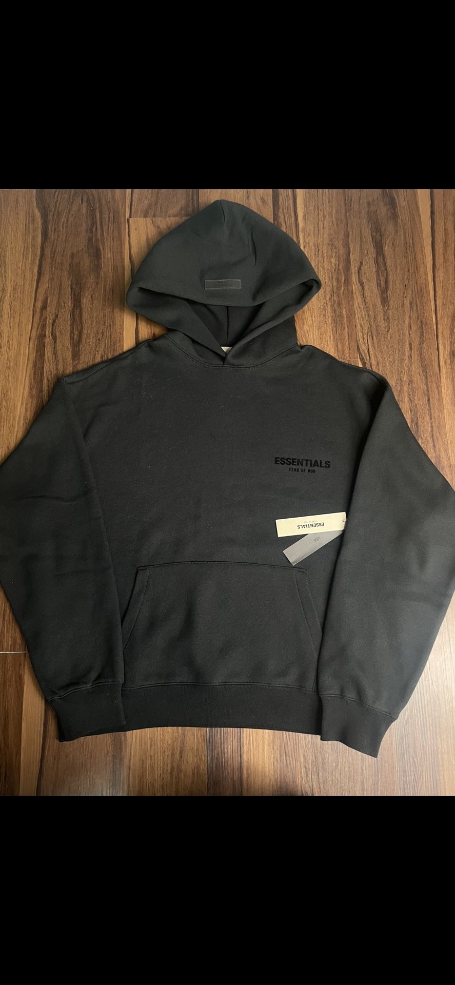 Black Essentials Hoodie