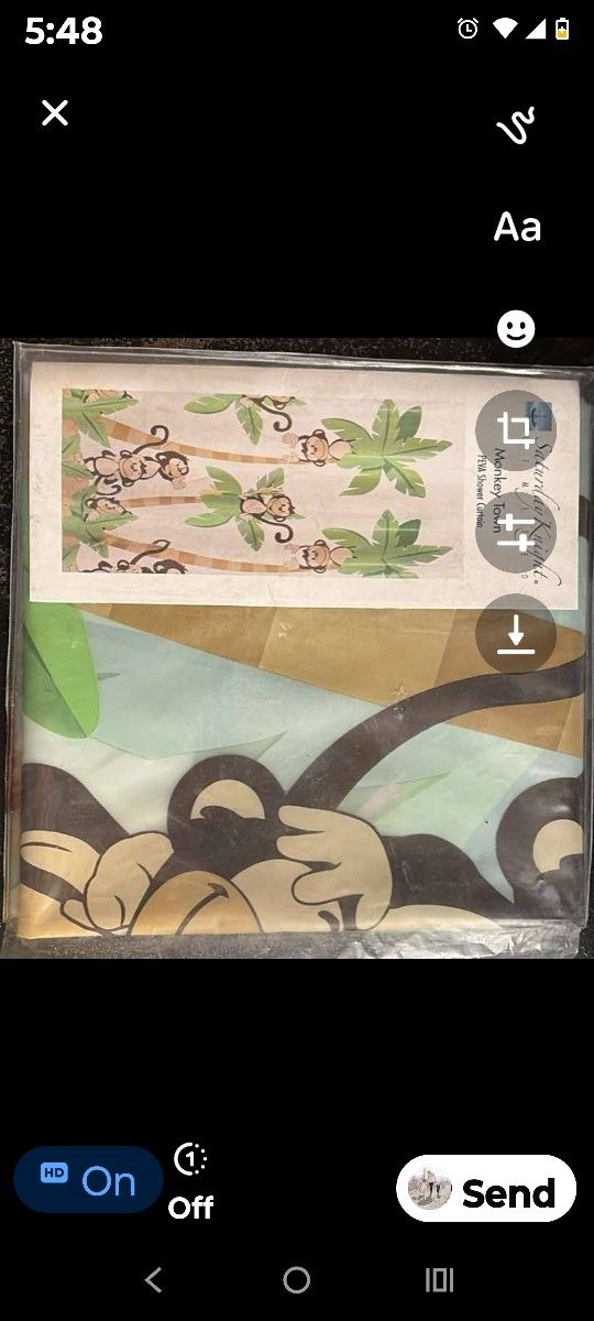 Shower Curtain Monkeys Design