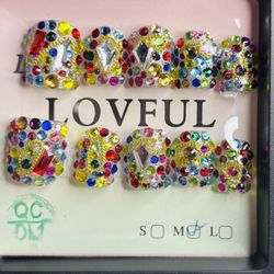 Glue On Luxury Nails Set 